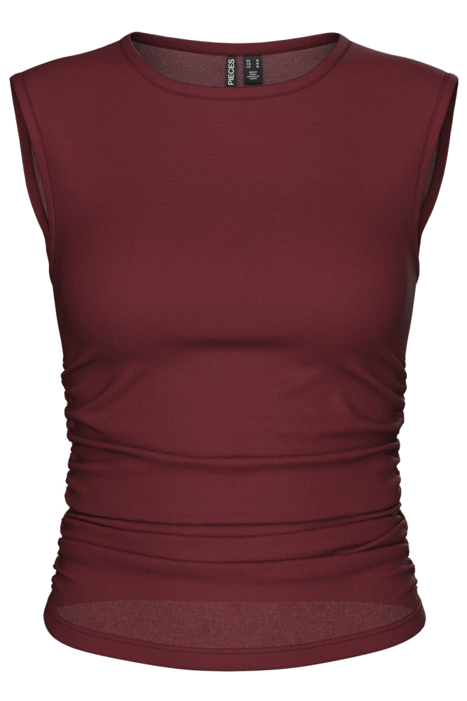 PCMADISON SL RUCHING TOP JRS NOOS B 17154655 TAWNY PORT